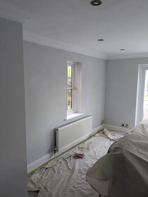 Living room redecoration — West Mersea — before